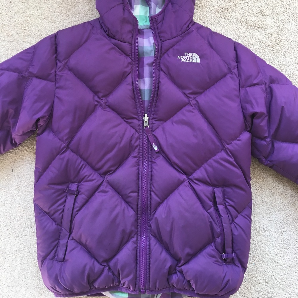 The North Face Girl's sz 14/16 Large Purple Puffer